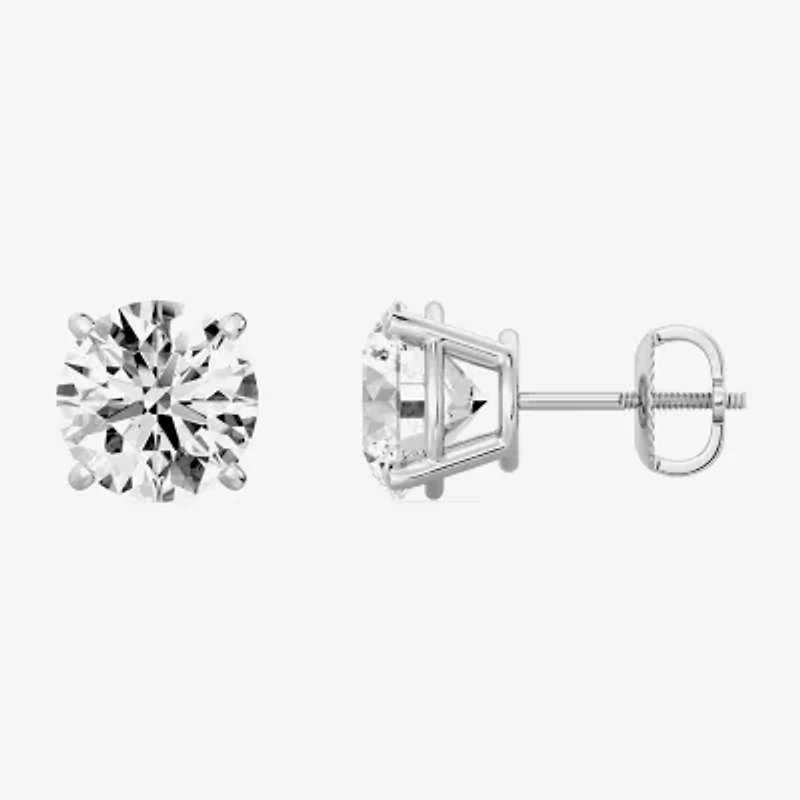 (G/Vs1-Vs2) 6 CT. T.W. Lab Grown White Diamond 14K Gold 9.1mm Round Stud Earrings