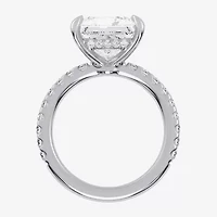 (G-H / Si1-Si2) Womens 2 1/4 CT. T.W. Lab Grown White Diamond 14K Gold Side Stone Engagement Ring