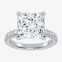 (G-H / Si1-Si2) Womens 2 1/4 CT. T.W. Lab Grown White Diamond 14K Gold Side Stone Engagement Ring
