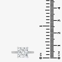 (G-H / Si1-Si2) Womens 2 1/4 CT. T.W. Lab Grown White Diamond 14K Gold Side Stone Engagement Ring