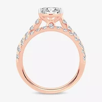 (H-I / SI1-SI2) Signature By Modern Bride Womens 2 CT. T.W. Lab Grown White Diamond 14K Gold  Pear Bridal Set