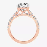 (H-I / SI1-SI2) Signature By Modern Bride Womens 2 CT.TW Lab Grown White Diamond 14K Gold Side Stone Bridal Set