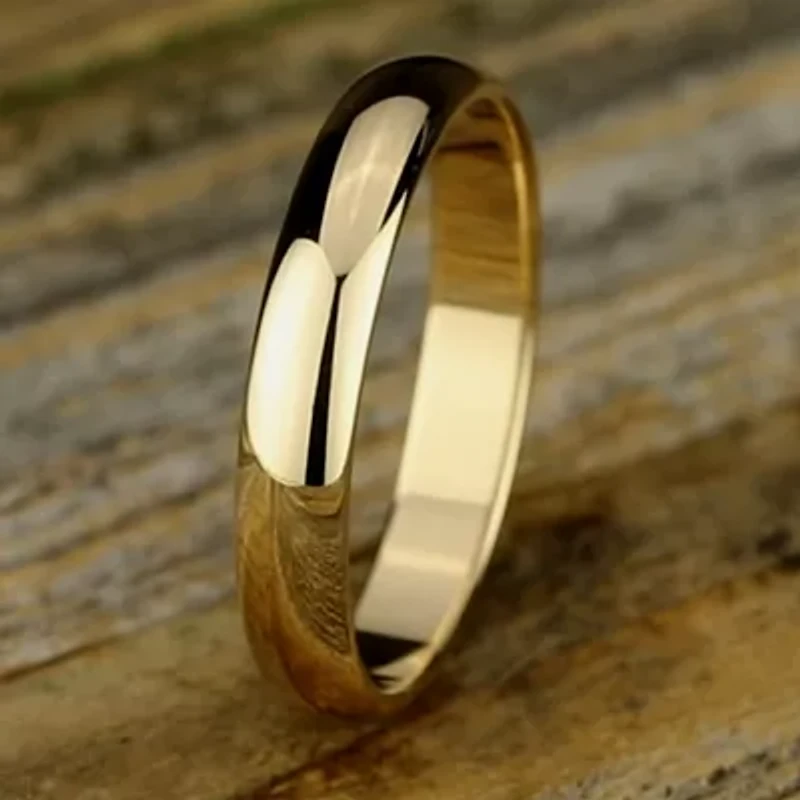 4mm 10K Gold Wedding Band