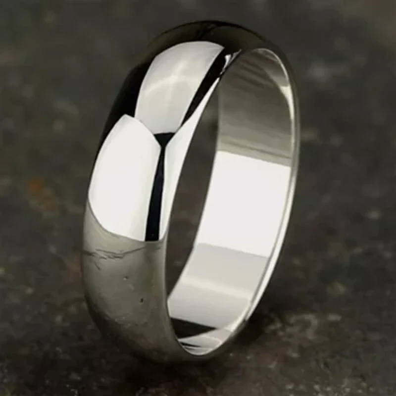 Mens 6mm 10K Gold Wedding Band
