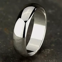 Mens 6mm 10K Gold Wedding Band
