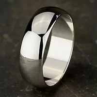 Mens 7MM 10K Gold Wedding Band