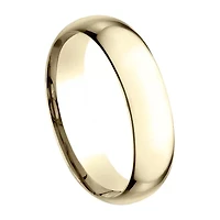Mens 14K Yellow Gold 6MM Light Comfort-Fit Wedding Band