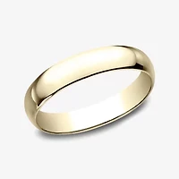 Mens 4MM 10K Gold Wedding Band