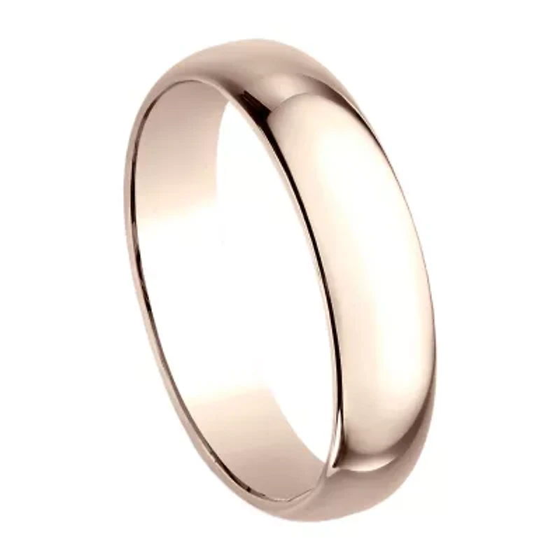 Mens 5MM 10K Gold Wedding Band
