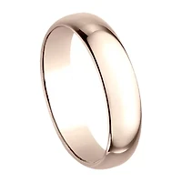 Mens 5MM 10K Gold Wedding Band