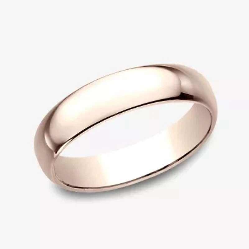 Mens 5MM 10K Gold Wedding Band