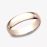 Mens 5MM 10K Gold Wedding Band