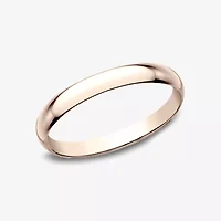 Womens 2MM 10K White Gold Wedding Band