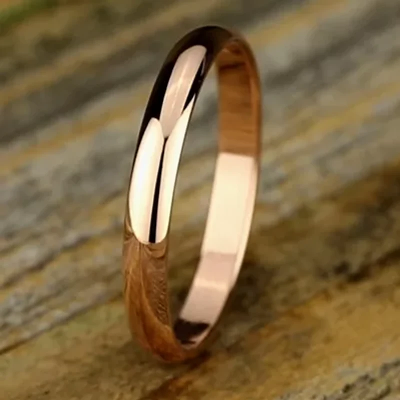 Womens 3MM 10K Gold Wedding Band