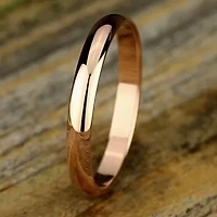 Womens 3MM 10K Gold Wedding Band