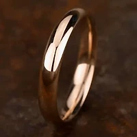 Womens 14K White Gold 4MM High Dome Comfort-Fit Wedding Band