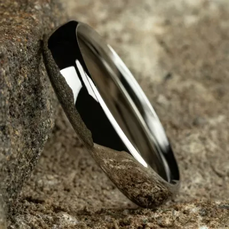 Unisex Adult 4.5MM 10K White Gold Wedding Band