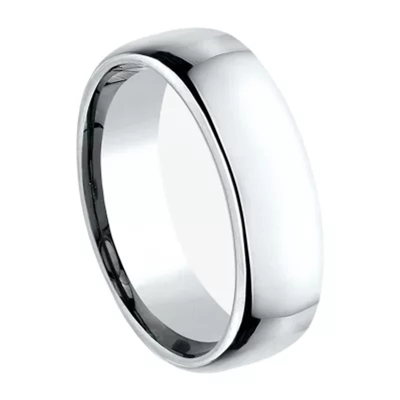 Unisex Adult 6.5MM 10K White Gold Wedding Band