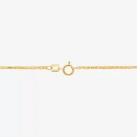 Womens 14K Gold 18 Inch Box Chain Necklace