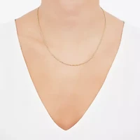 Womens 14K Gold 18 Inch Box Chain Necklace