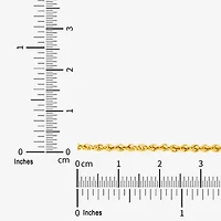 Womens 14K Gold 24 Inch Rope Chain Necklace