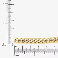 Made in Italy Mens 10K Gold 22 Inch Cuban Chain Necklace