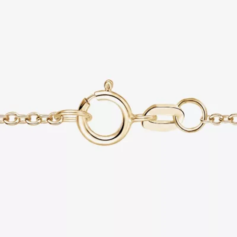 Yes, Please! Womens Lab Created Green Emerald Sterling Silver 18 Inch Pendant Necklace