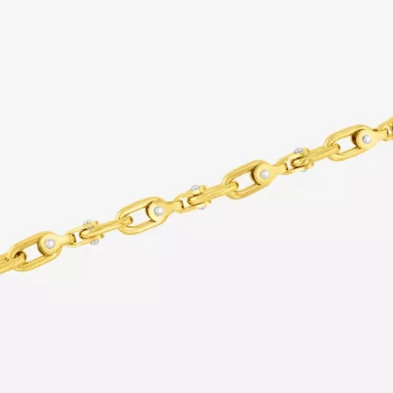 Mens Stainless Steel Solid Chain Bracelet