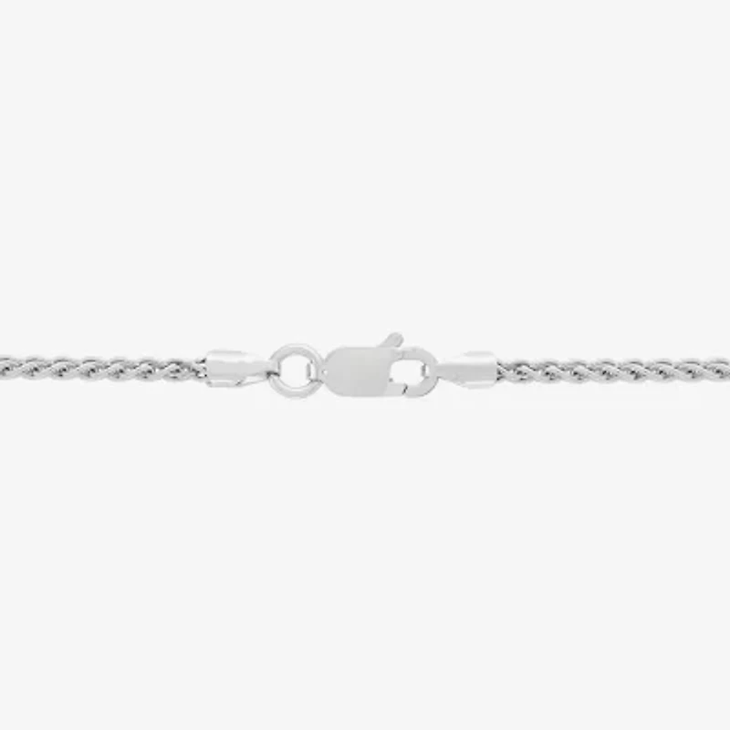 Made in Italy Womens Sterling Silver Inch Wheat Chain Necklace