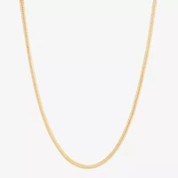 Made in Italy Womens 14K Gold Over Silver 18 Inch Snake Chain Necklace