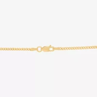 Cross Mens 14K Gold Over Silver Cross 22 Inch Pendant Necklace