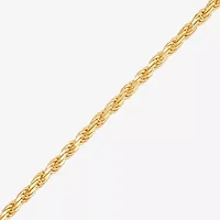 Made in Italy Womens 14K Gold Over Silver 20 Inch Rope Chain Necklace