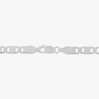 Made in Italy Mens Sterling Silver 20 Inch Mariner Chain Necklace