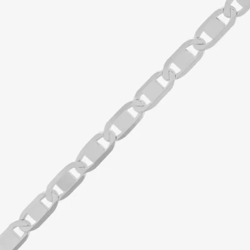 Made in Italy Mens Sterling Silver 20 Inch Mariner Chain Necklace