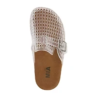Mia Girl Gemmah Little & Big Kid Girls Round Closed Toe Mules