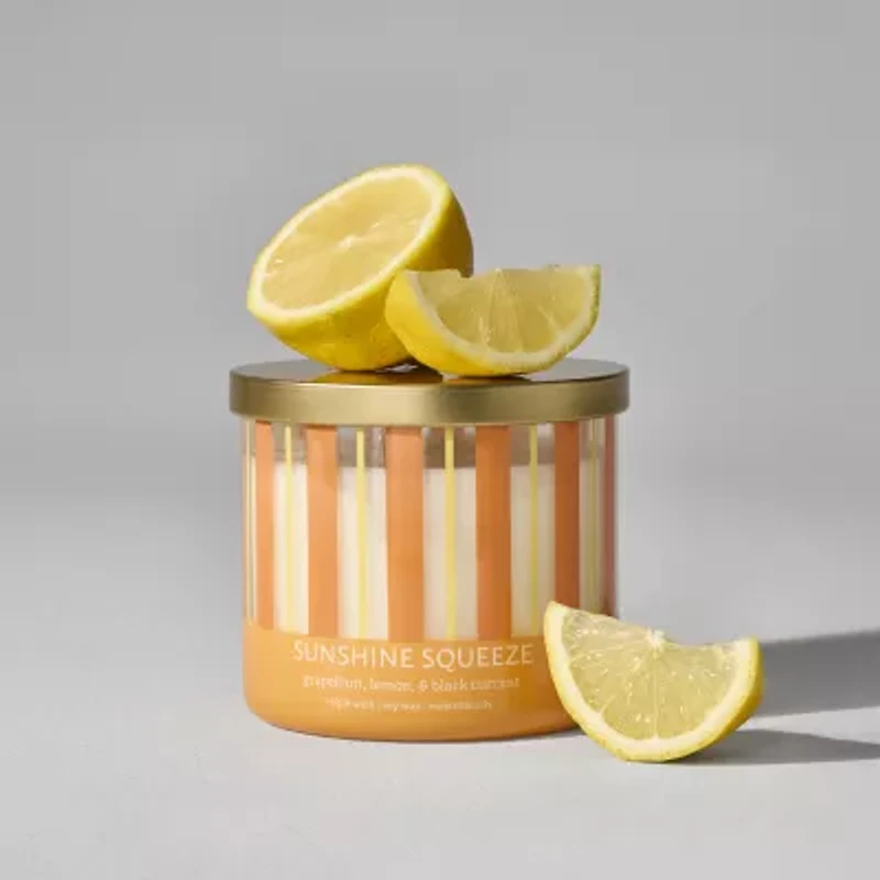 Distant Lands 14oz Sunshine Squeeze 3-Wick Scented Jar Candle