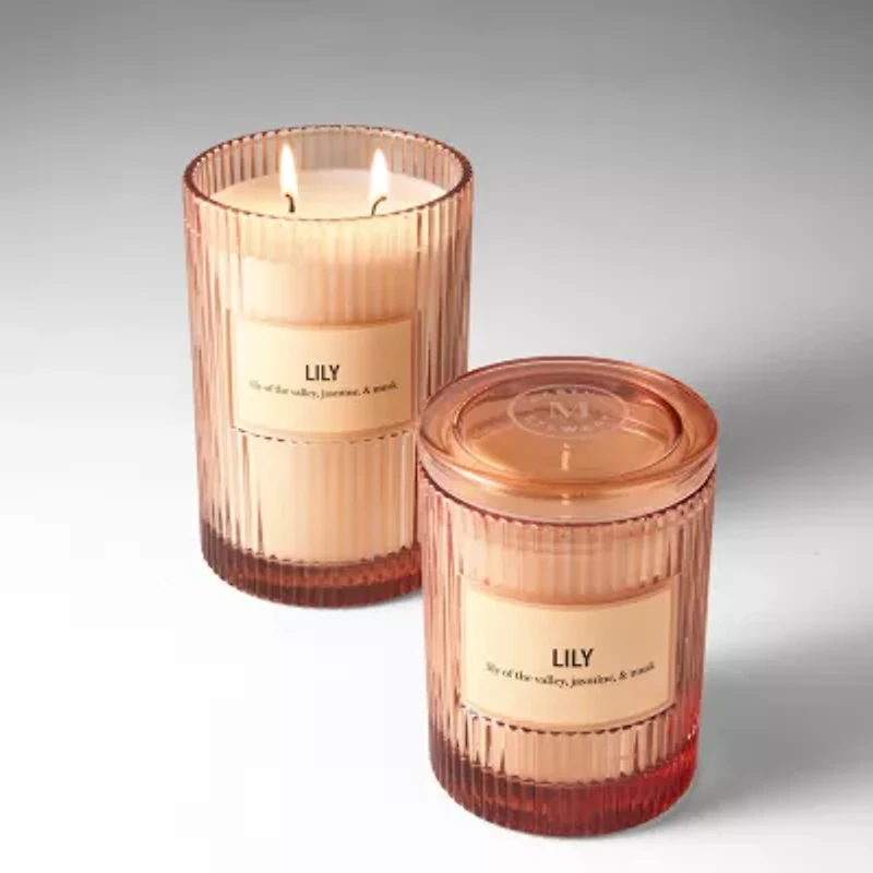 Martha Stewart 10oz Lily Single Wick Scented Jar Candle