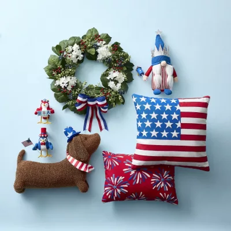 Layerings Americana Square Throw Pillow