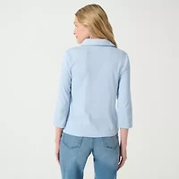 Gloria Vanderbilt Women's 3/4 Sleeve Neve Shirt