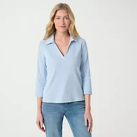 Gloria Vanderbilt Women's 3/4 Sleeve Neve Shirt