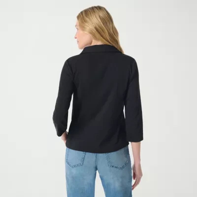 Gloria Vanderbilt Women's 3/4 Sleeve Neve Shirt