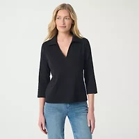 Gloria Vanderbilt Women's 3/4 Sleeve Neve Shirt