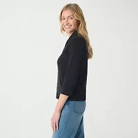 Gloria Vanderbilt Women's 3/4 Sleeve Neve Shirt