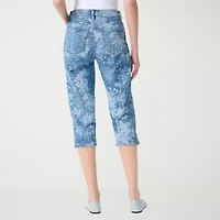 Gloria Vanderbilt Amanda Womens High Rise Stretch Fabric Capri Jean