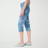 Gloria Vanderbilt Amanda Womens High Rise Stretch Fabric Capri Jean