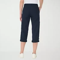 Gloria Vanderbilt® Womens Mid Rise Utility Cargo Capris