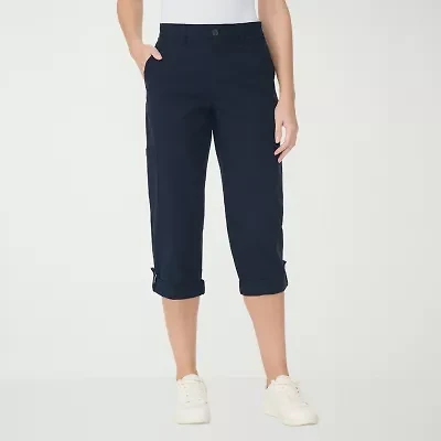 Gloria Vanderbilt® Womens Mid Rise Utility Cargo Capris
