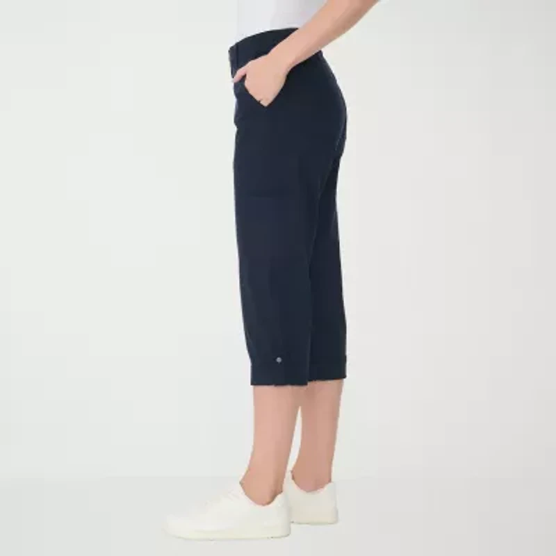 Gloria Vanderbilt® Womens Mid Rise Utility Cargo Capris