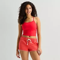 Arizona Womens Juniors Scoop Neck Sleeveless Camisole