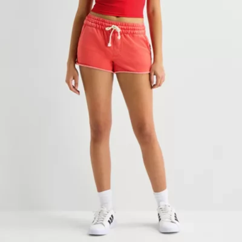 Arizona Womens Mid Rise Juniors Jogger Short
